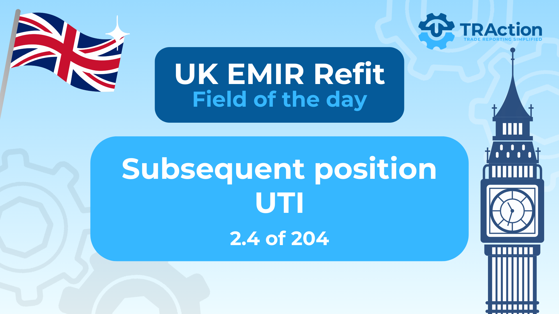 Subsequent position UTI UK EMIR Refit