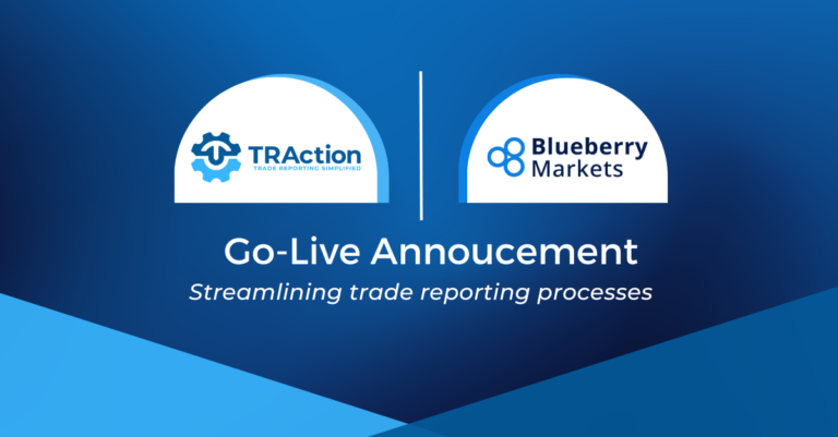 Blueberry x TRAction go-live announcement cover image