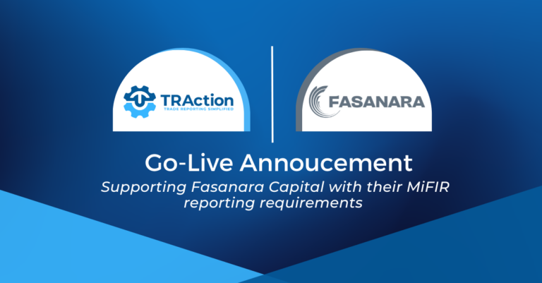 Fasanara TRAction go live announcement