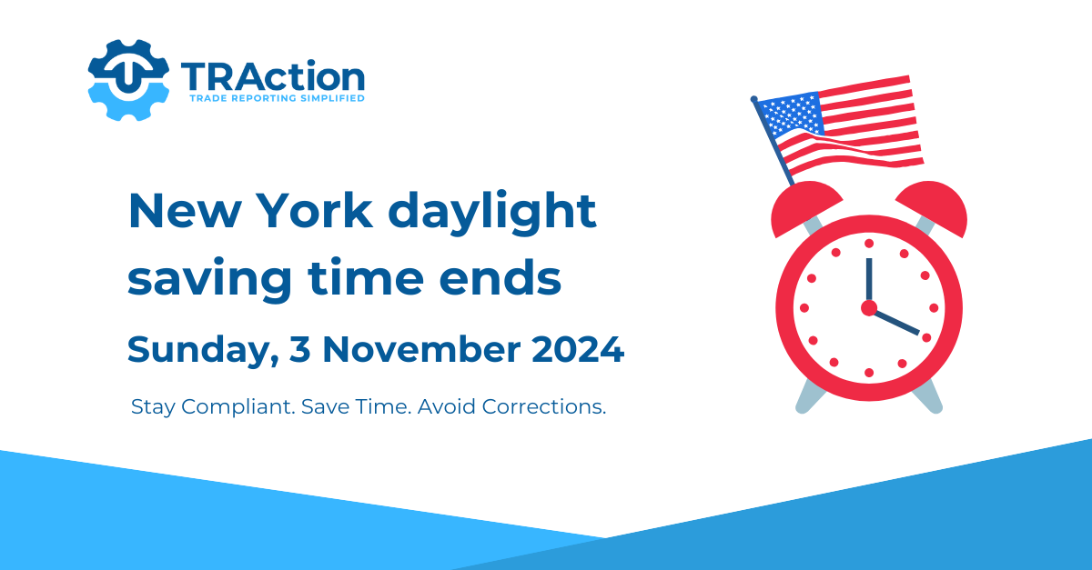 Daylight savings ends in New York Sunday 3 November 2024