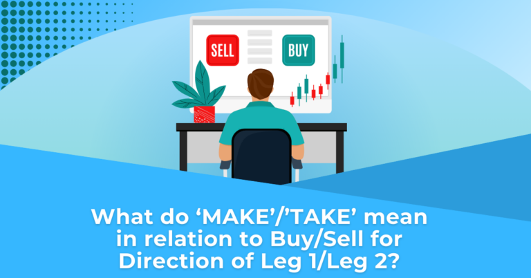 What do ‘MAKE’’TAKE’ mean in relation to BuySell for Direction of Leg 1Leg 2